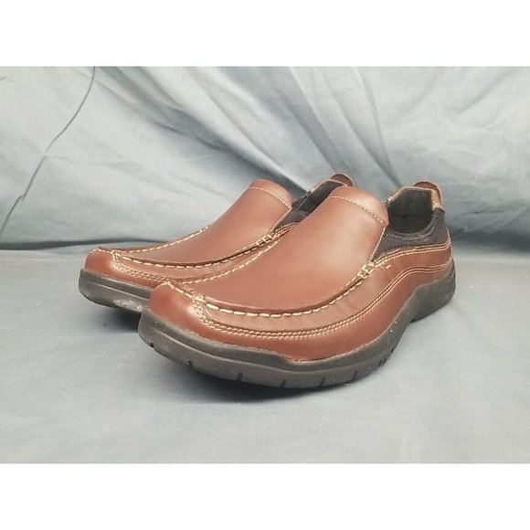 Bostonian Men's Kongo Excel Slip On Shoes Leather Brown Size 8 WIDE NEW IN BOX! - Picture 3 of 10